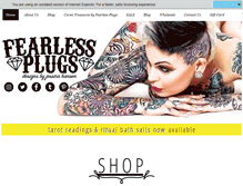 Tablet Screenshot of fearlessplugs.com